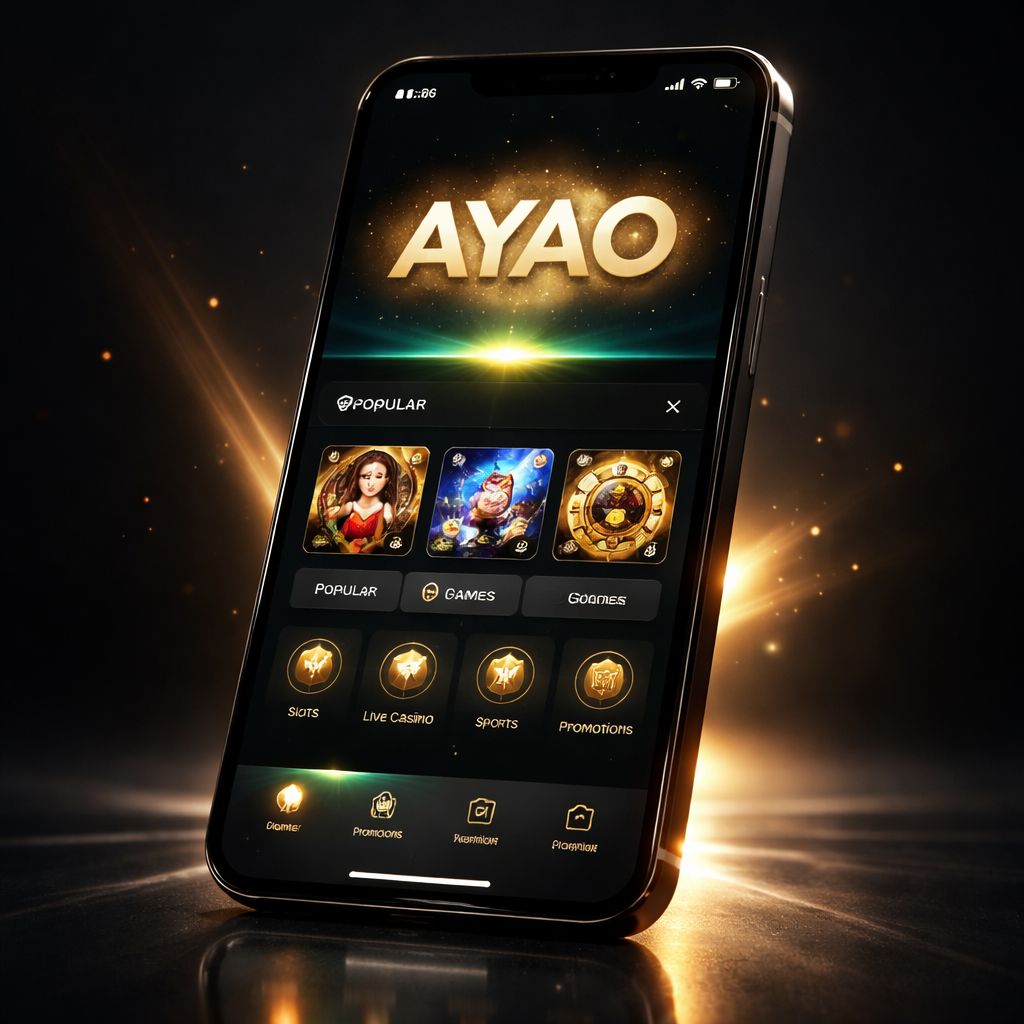 Interfaz de la app móvil AYAO en un smartphone moderno para jugadores en México